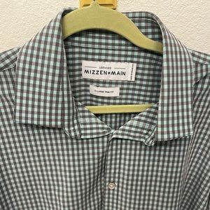 Mens Athletic Fit Button Up - Long Sleeve - Mizzen + Main